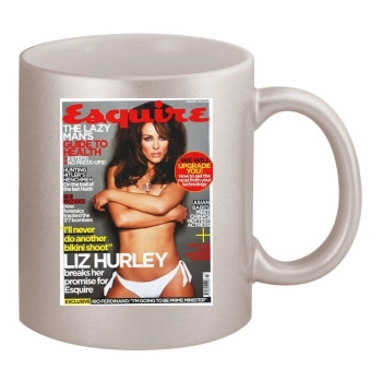 Elizabeth Hurley 11oz Metallic Silver Mug