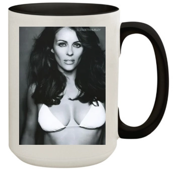 Elizabeth Hurley 15oz Colored Inner & Handle Mug