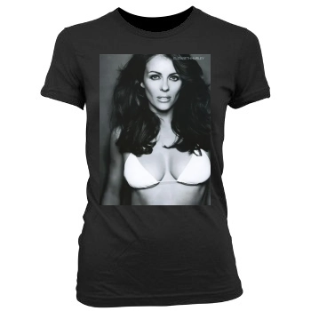 Elizabeth Hurley Women's Junior Cut Crewneck T-Shirt