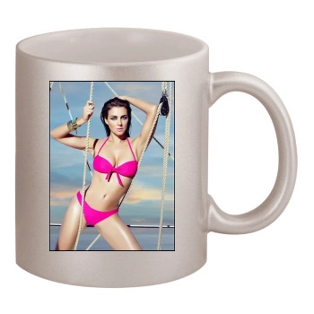 Elizabeth Hurley 11oz Metallic Silver Mug