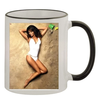 Elizabeth Hurley 11oz Colored Rim & Handle Mug