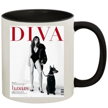 Elizabeth Hurley 11oz Colored Inner & Handle Mug