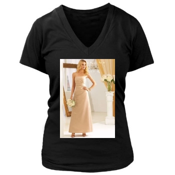 Fabiana Semprebom Women's Deep V-Neck TShirt