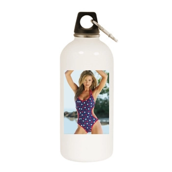 Fernanda Mello White Water Bottle With Carabiner