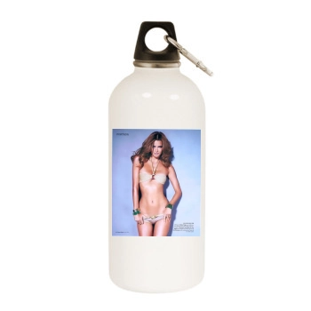 Fernanda Motta White Water Bottle With Carabiner