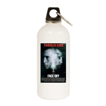 FaceOff (1997) White Water Bottle With Carabiner