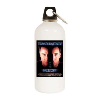 FaceOff (1997) White Water Bottle With Carabiner