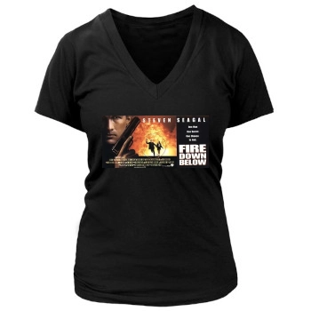 Fire Down Below (1997) Women's Deep V-Neck TShirt