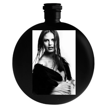 Heidi Klum Round Flask