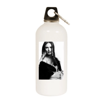 Heidi Klum White Water Bottle With Carabiner