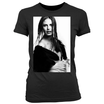 Heidi Klum Women's Junior Cut Crewneck T-Shirt