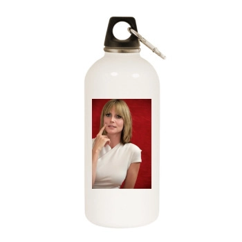 Heidi Klum White Water Bottle With Carabiner