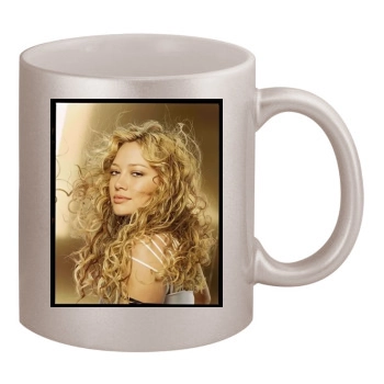 Hilary Duff 11oz Metallic Silver Mug