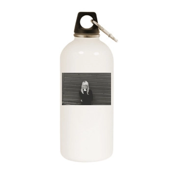 Hilary Duff White Water Bottle With Carabiner