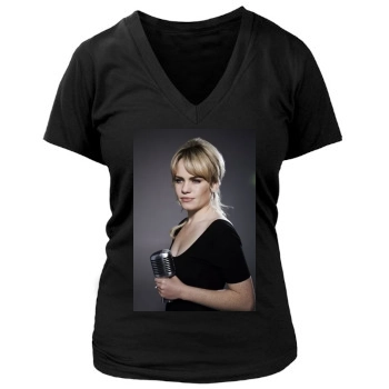 Hilary Duff Women's Deep V-Neck TShirt