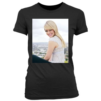 Hilary Duff Women's Junior Cut Crewneck T-Shirt