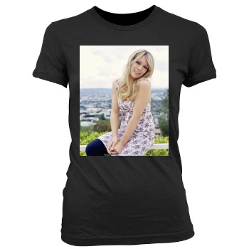 Hilary Duff Women's Junior Cut Crewneck T-Shirt