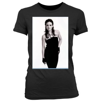 Hilary Duff Women's Junior Cut Crewneck T-Shirt