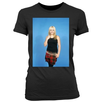 Hilary Duff Women's Junior Cut Crewneck T-Shirt