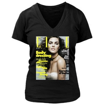 Hilary Rhoda Women's Deep V-Neck TShirt