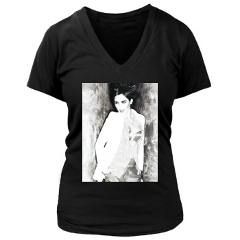 Hilary Rhoda Women's Deep V-Neck TShirt