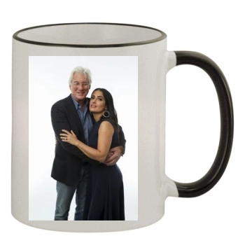 Salma Hayek 11oz Colored Rim & Handle Mug