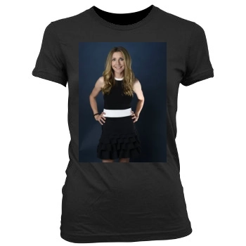 Sarah Chalke Women's Junior Cut Crewneck T-Shirt