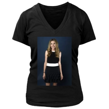 Sarah Chalke Women's Deep V-Neck TShirt