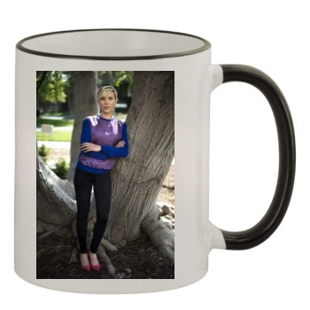 Scarlett Johansson 11oz Colored Rim & Handle Mug