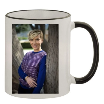 Scarlett Johansson 11oz Colored Rim & Handle Mug