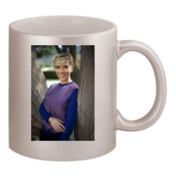 Scarlett Johansson 11oz Metallic Silver Mug