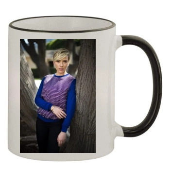 Scarlett Johansson 11oz Colored Rim & Handle Mug