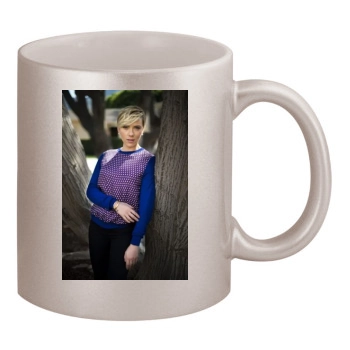 Scarlett Johansson 11oz Metallic Silver Mug