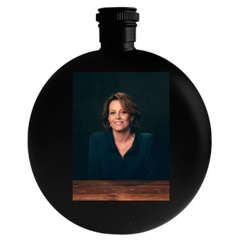 Sigourney Weaver Round Flask