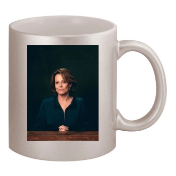 Sigourney Weaver 11oz Metallic Silver Mug