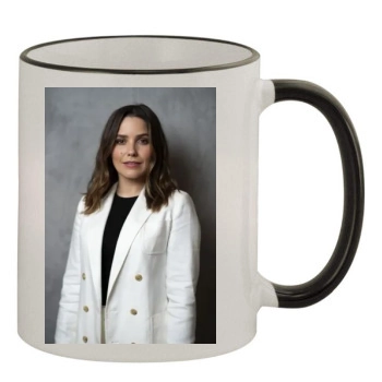 Sophia Bush 11oz Colored Rim & Handle Mug