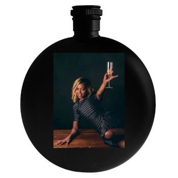 Taraji P. Henson Round Flask