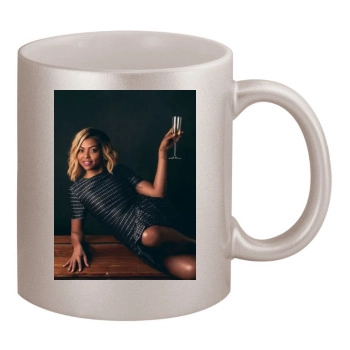 Taraji P. Henson 11oz Metallic Silver Mug