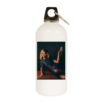 Taraji P. Henson White Water Bottle With Carabiner