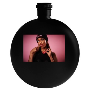 Tyra Banks Round Flask