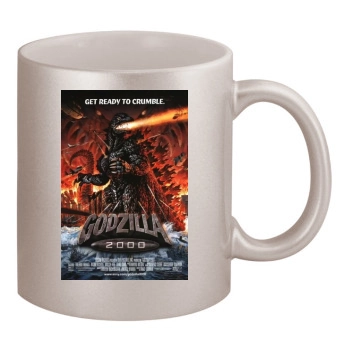 Godzilla 2000 (2000) 11oz Metallic Silver Mug