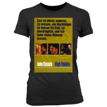 High Fidelity (2000) Women's Junior Cut Crewneck T-Shirt