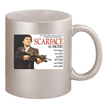 Scarface (1983) 11oz Metallic Silver Mug