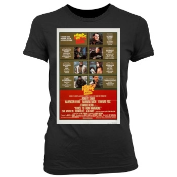 Force 10 From Navarone (1978) Women's Junior Cut Crewneck T-Shirt