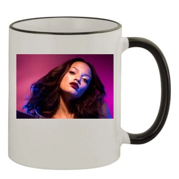 Selita Ebanks 11oz Colored Rim & Handle Mug