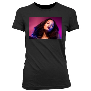 Selita Ebanks Women's Junior Cut Crewneck T-Shirt