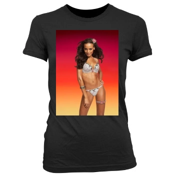 Selita Ebanks Women's Junior Cut Crewneck T-Shirt