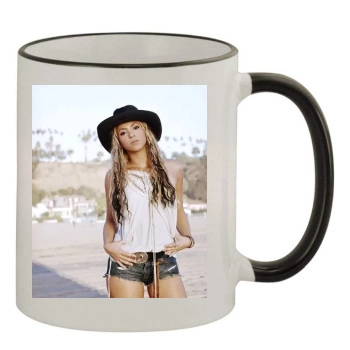 Shakira 11oz Colored Rim & Handle Mug