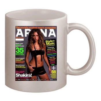 Shakira 11oz Metallic Silver Mug