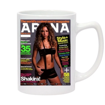 Shakira 14oz White Statesman Mug